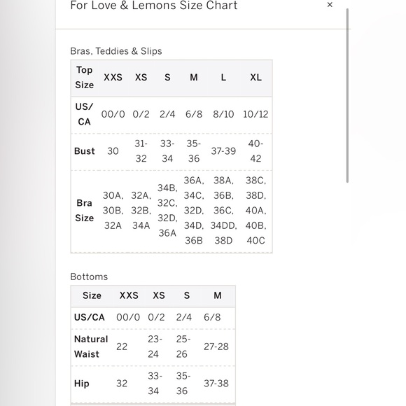 🍋NWT For Love & Lemons Festival Bra & Thong Panty Set, 34D & Size M Panty🍋 - Picture 10 of 17